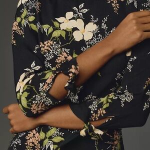 Reformation Black Floral Dress